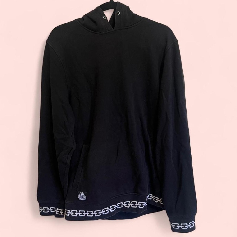 Lurking Class By Sketchy Tank Sweatshirt Black Pullover Embroidered Hood